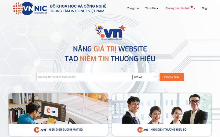 Screenshot of tenmien.vn