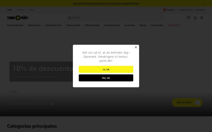 Screenshot of tennis-point.es