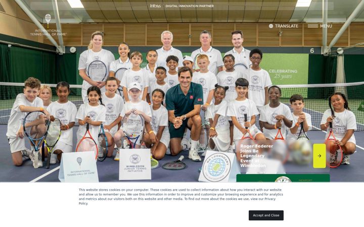 Screenshot of tennisfame.com