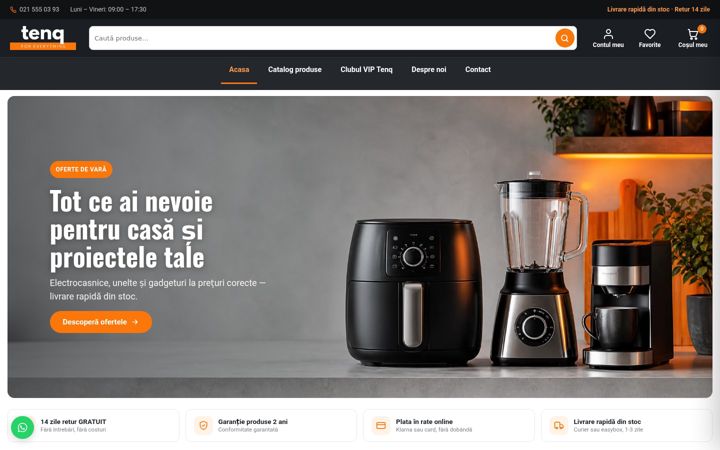 Screenshot of tenq.ro