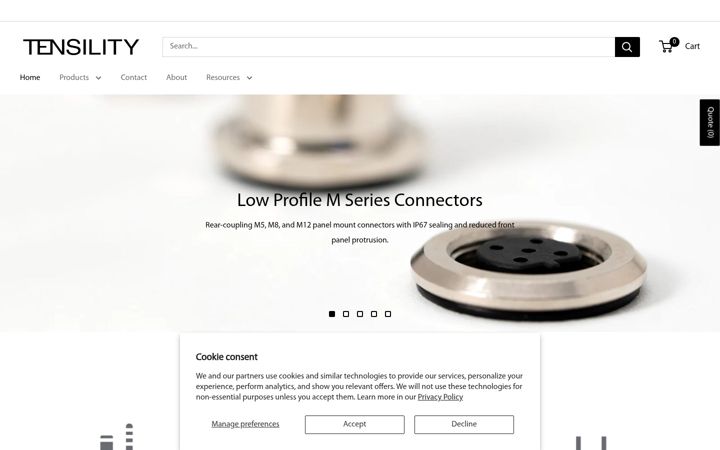 Screenshot του tensility.com