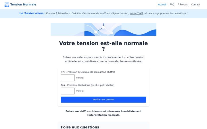 Screenshot von tensionnormale.fr
