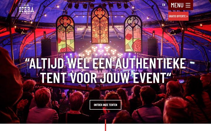 Posnetek zaslona tentverhuurdeopera.nl