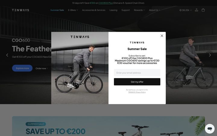 Screenshot of tenways.com