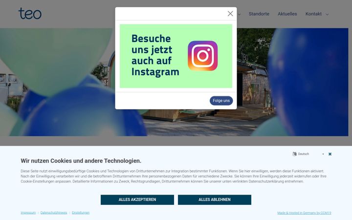Screenshot of teo.de