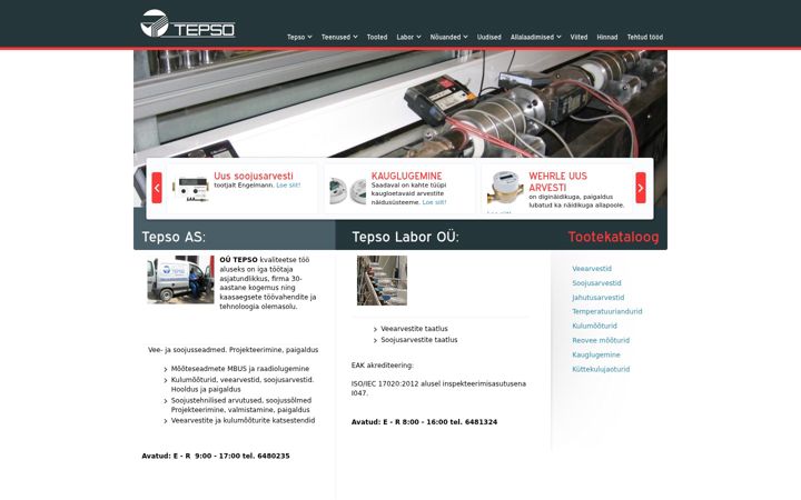Screenshot of tepso.ee