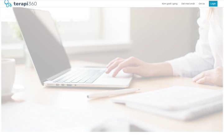Kuvakaappaus sivustosta terapi360.dk