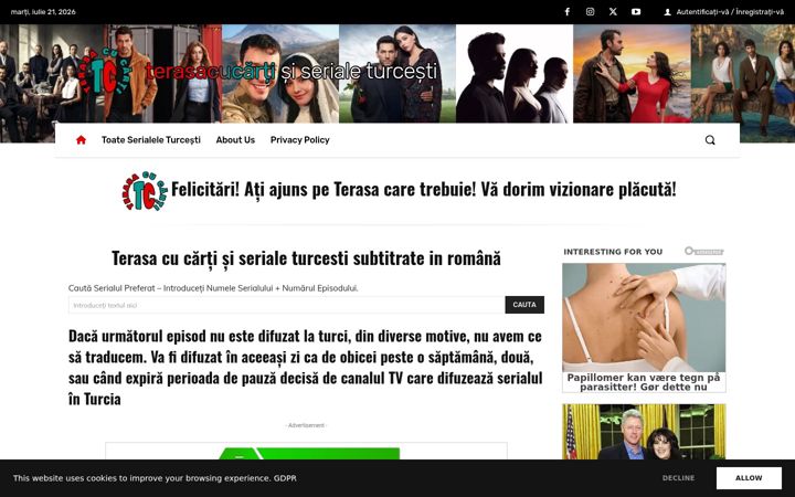 Screenshot του terasacuseriale.com