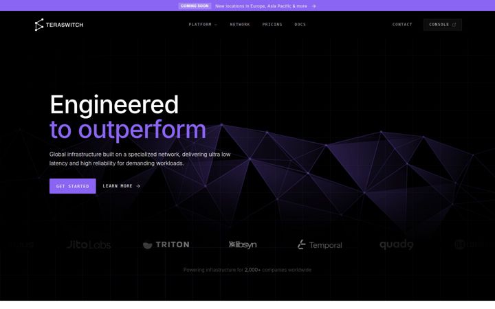 Screenshot of teraswitch.com