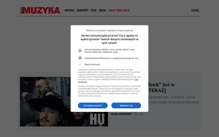 Screenshot of terazmuzyka.pl