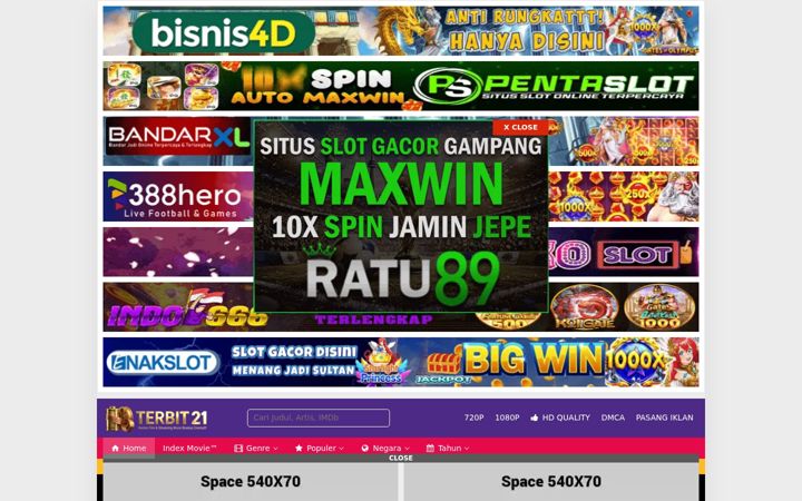 Screenshot of terbit21.media