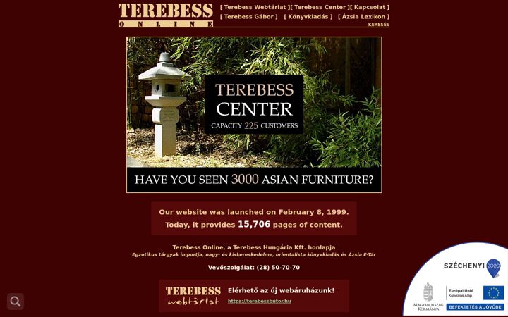 Screenshot of terebess.hu