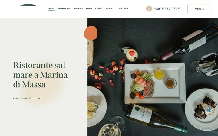 Skjermbilde av teresaristorante.com