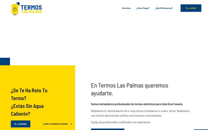 Screenshot of termolaspalmas.es