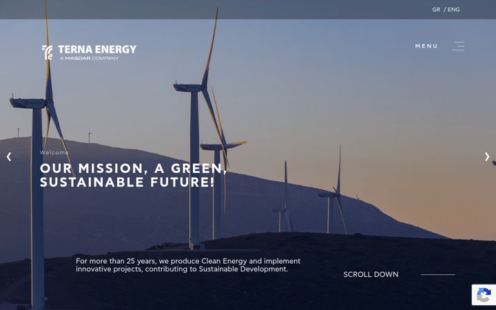 Screenshot of terna-energy.com