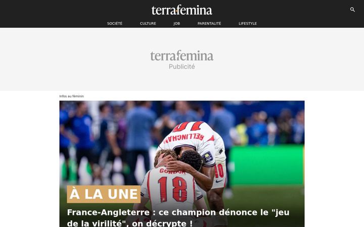 Screenshot of terrafemina.com