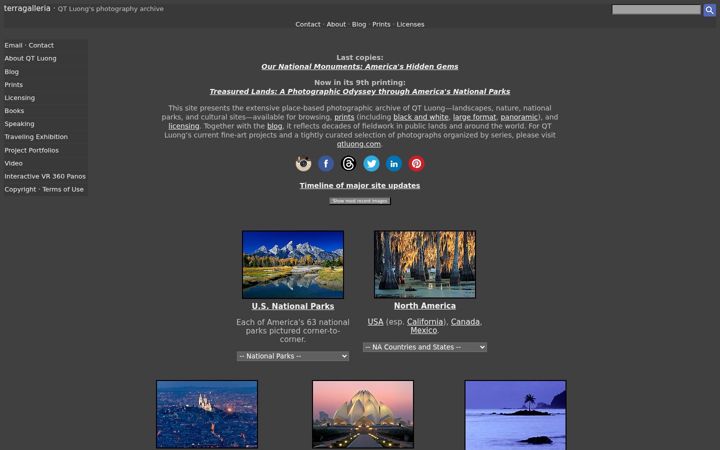 Screenshot of terragalleria.com