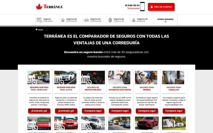 Screenshot of terranea.es