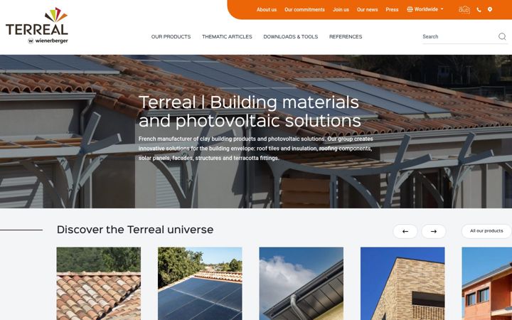 Screenshot of terreal.com