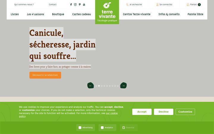 Screenshot ta' terrevivante.org