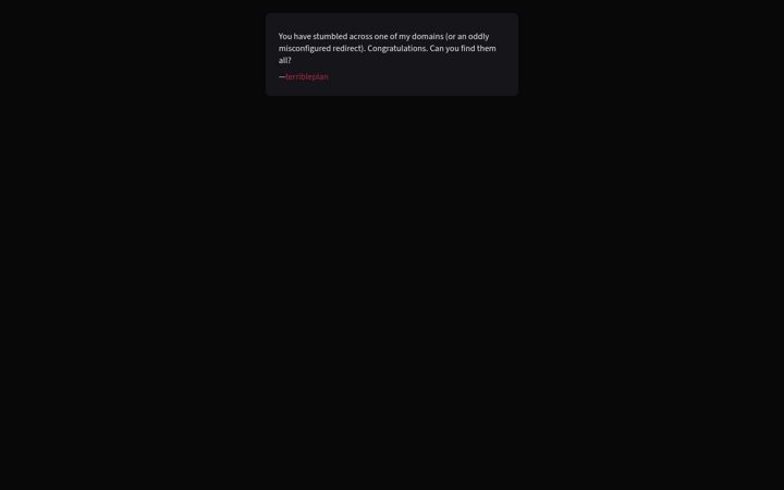 Screenshot of terrible.domains