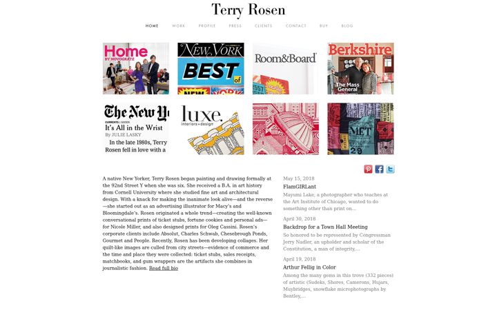 Screenshot of terryrosen.com