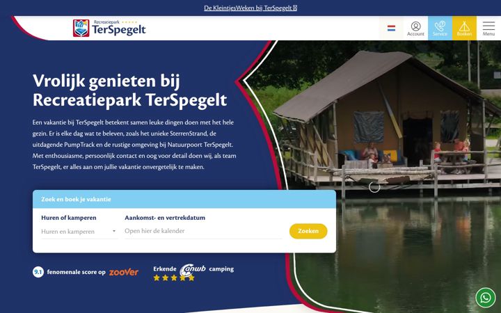 Screenshot του terspegelt.nl