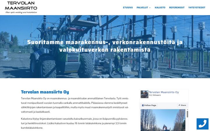 Snímek obrazovky tervolanmaansiirto.fi