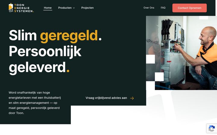 Screenshot von tes-energie.nl