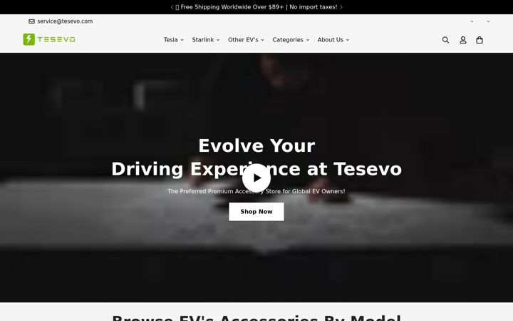 Screenshot of tesevo.com
