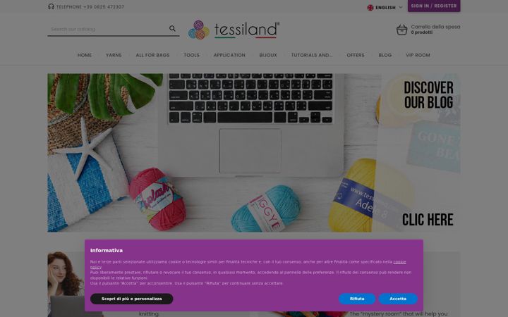 Screenshot of tessiland.com