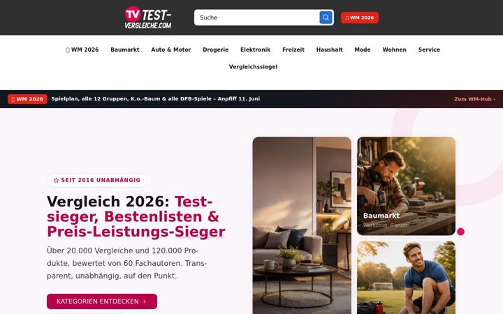 Screenshot of test-vergleiche.com
