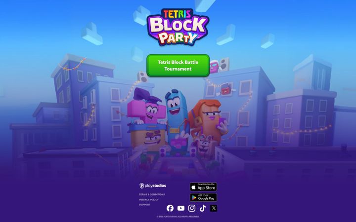 Screenshot of tetrisblockparty.com