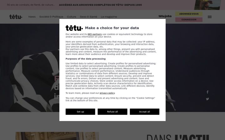 Screenshot of tetu.com