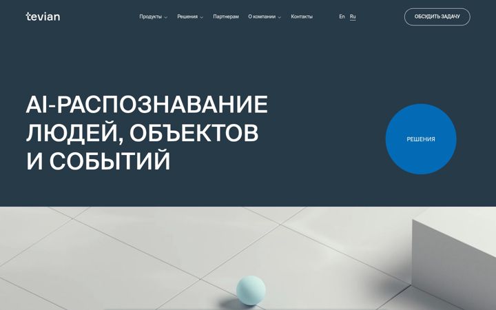 Screenshot of tevian.ru