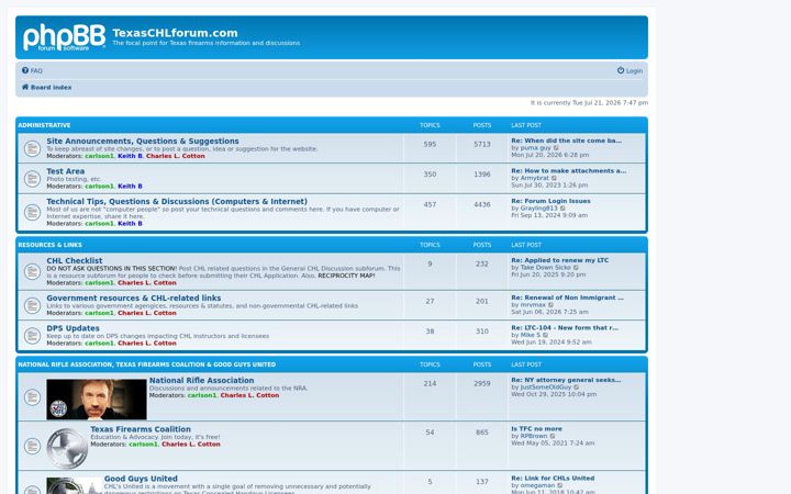 Képernyőkép: texaschlforum.com