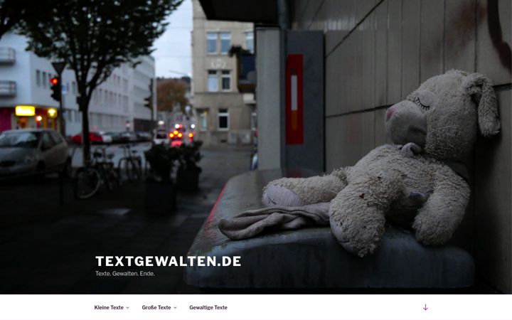 Captura de pantalla de textgewalten.de