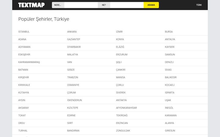 Screenshot of textmap.ist