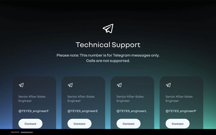 Screenshot of teyesos.com