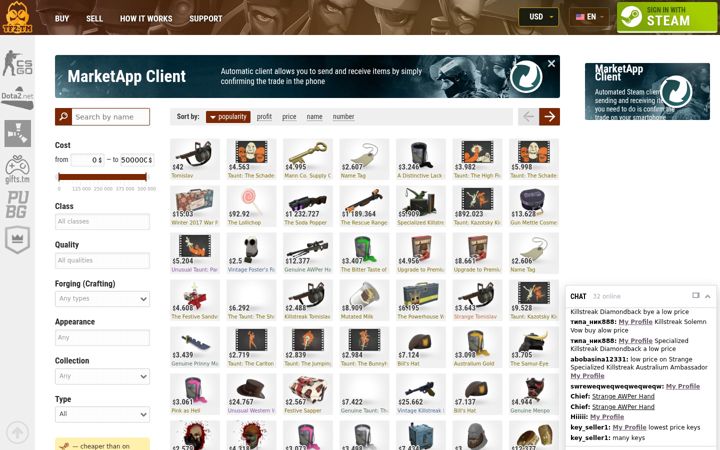 Screenshot of tf2.tm