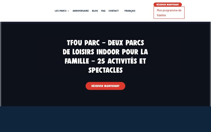 Screenshot of tfouparc.com