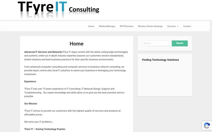 Screenshot of tfyre.africa