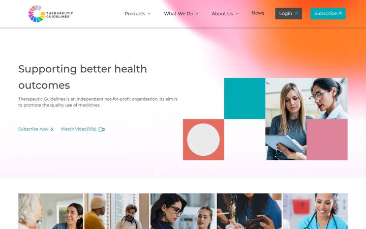 Screenshot of tg.org.au