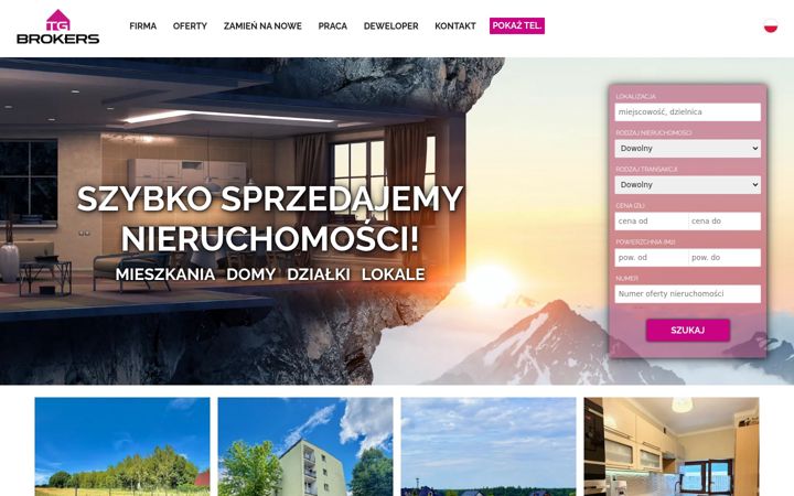 Posnetek zaslona tgbrokers.pl