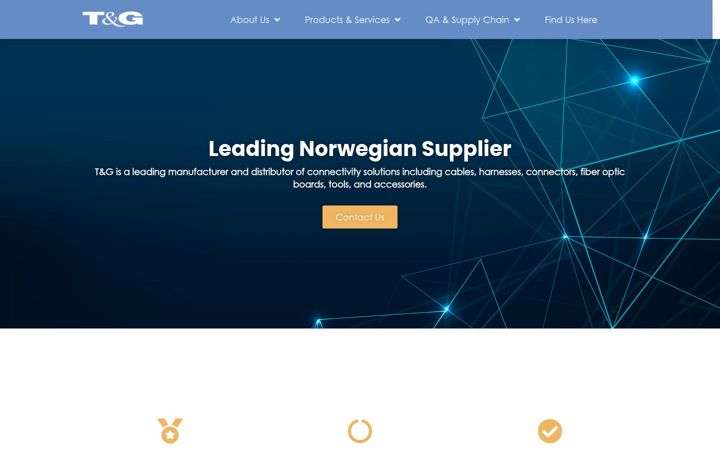 Skjermbilde av tgelektro.com