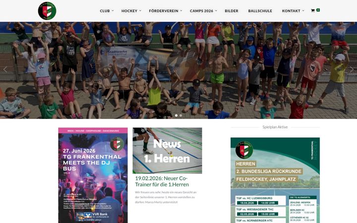 Screenshot of tgfhockey.de