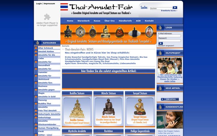 Skærmbillede af thai-amulet.com