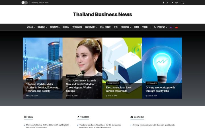 Screenshot of thailand-business-news.com