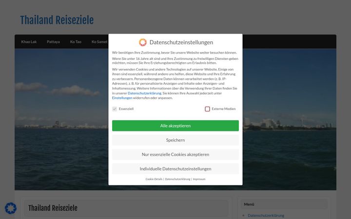 Screenshot of thailand-reiseziele.de