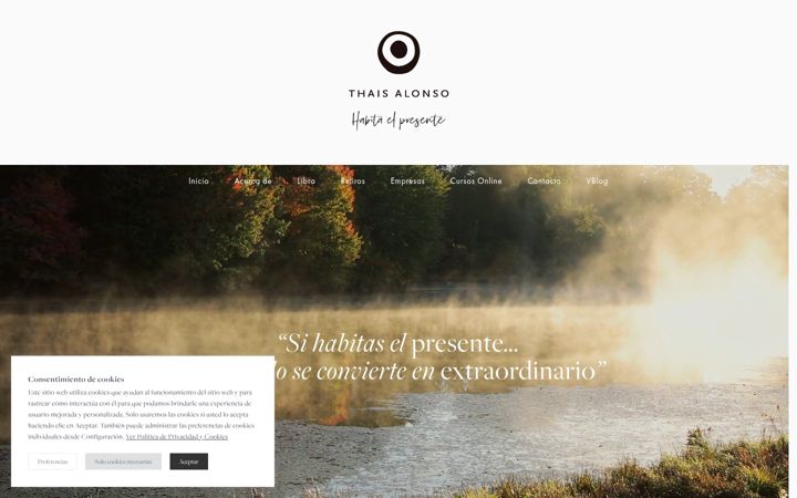 Screenshot of thaisalonso.es